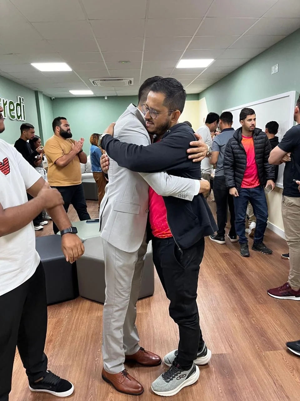 Momento de conexão entre participantes